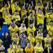 Michigan fans cheer before the third period on Saturday. Daniel Brenner I AnnArbor.com